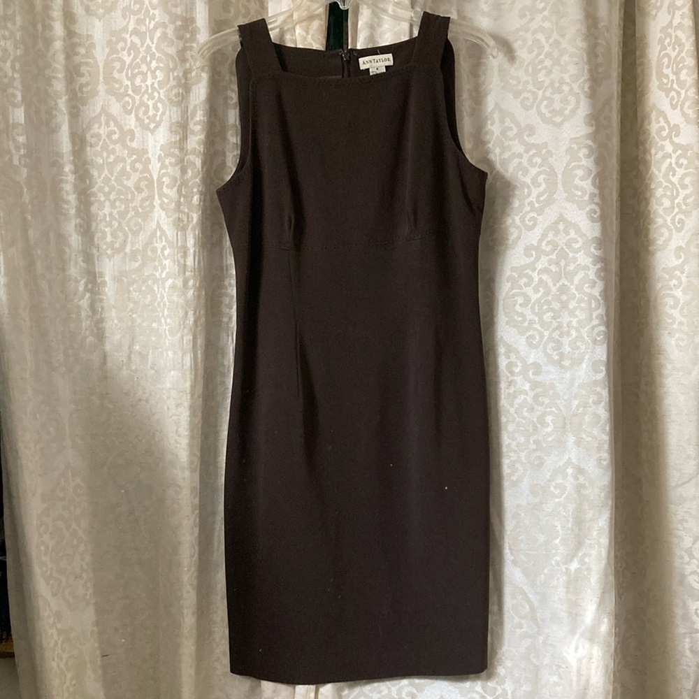 Ann Taylor Brown Sheath Dress